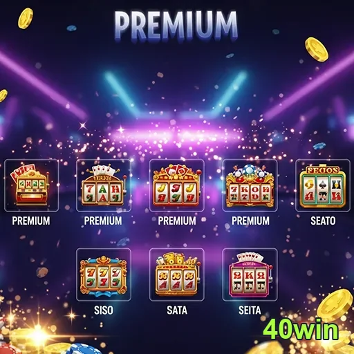 Imagem do site 40win com jogos variados, destacando diversão e entretenimento gaming.